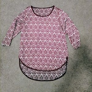Burgundy blouse